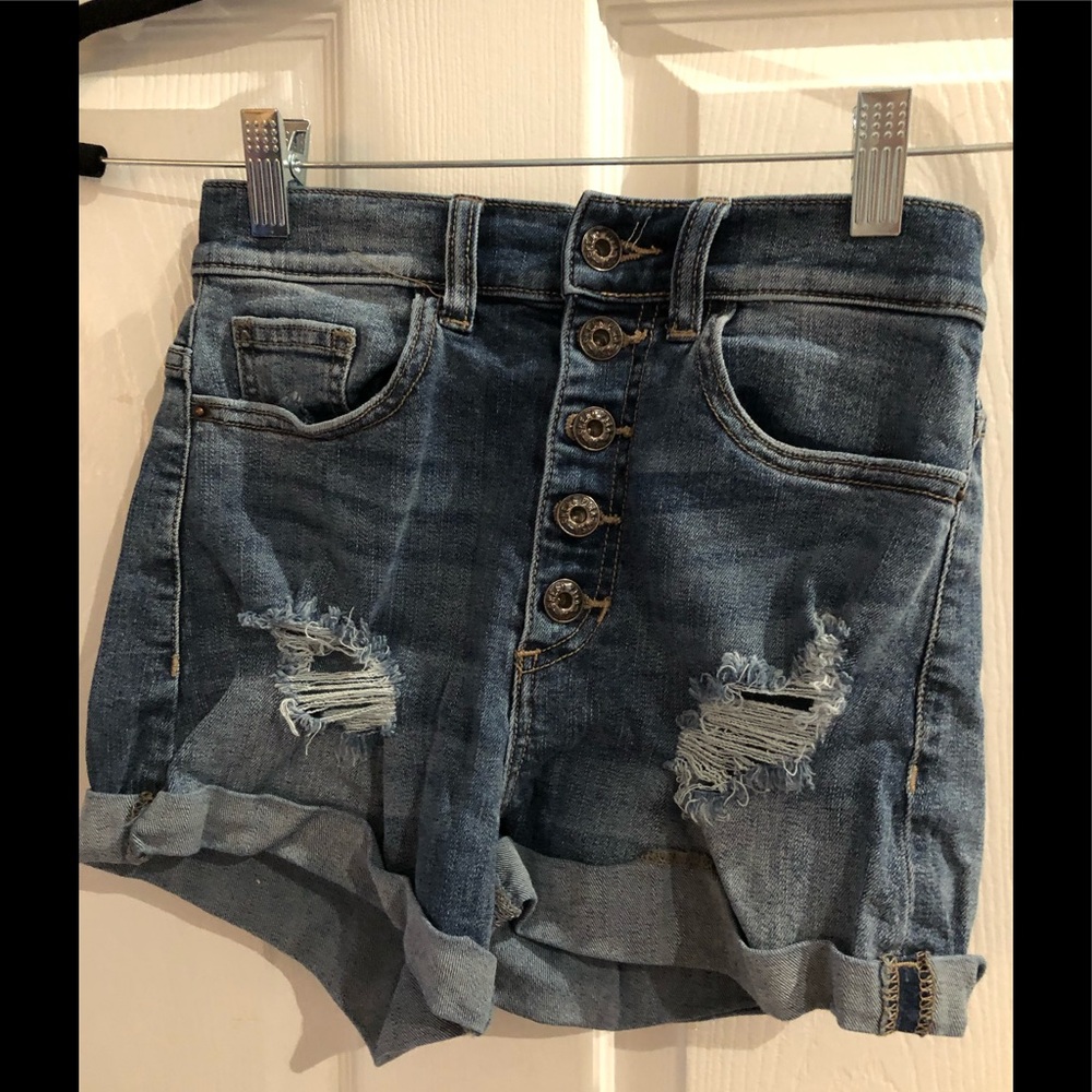 High waisted jeans shorts size S